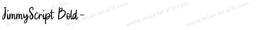 JimmyScript Bold字体转换